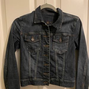 Kut from the Kloth medium-dark wash denim jacket